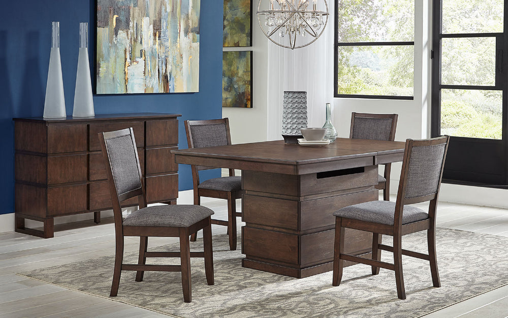 A-America - Chesney 60in - 78in Storage Dining Table with (1) 18in Butterfly Leaf - CHSFB6300 view 8