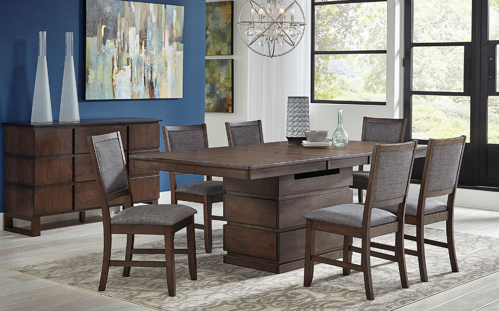 A-America - Chesney 60in - 78in Storage Dining Table with (1) 18in Butterfly Leaf - CHSFB6300 view 9
