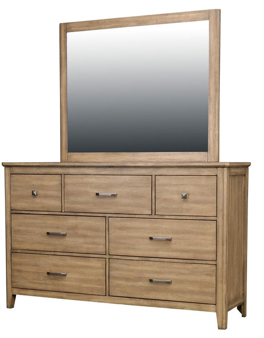 A-America - Geo Heights Dresser & Mirror in Butterscotch - GEOBT5552 veiw 1