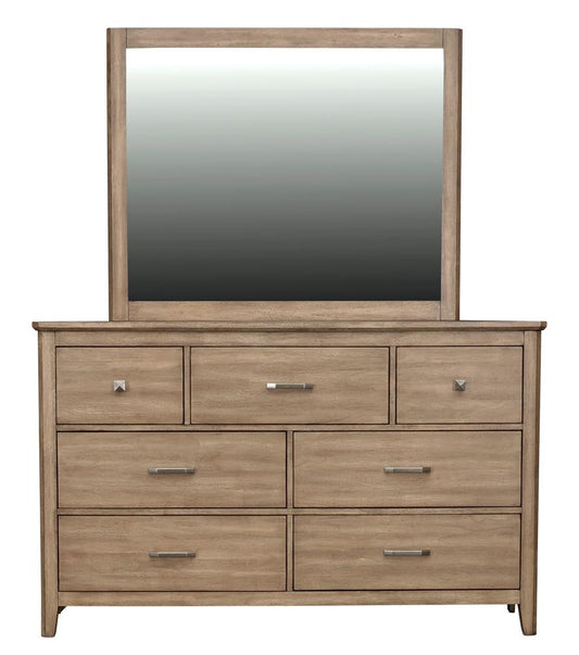 A-America - Geo Heights Dresser & Mirror in Butterscotch - GEOBT5552 veiw 2