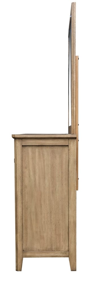 A-America - Geo Heights Dresser & Mirror in Butterscotch - GEOBT5552 veiw 3