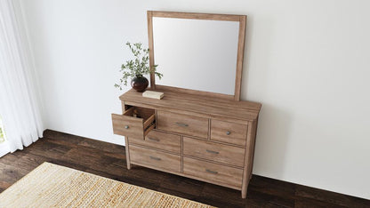 A-America - Geo Heights Dresser & Mirror in Butterscotch - GEOBT5552 veiw 6
