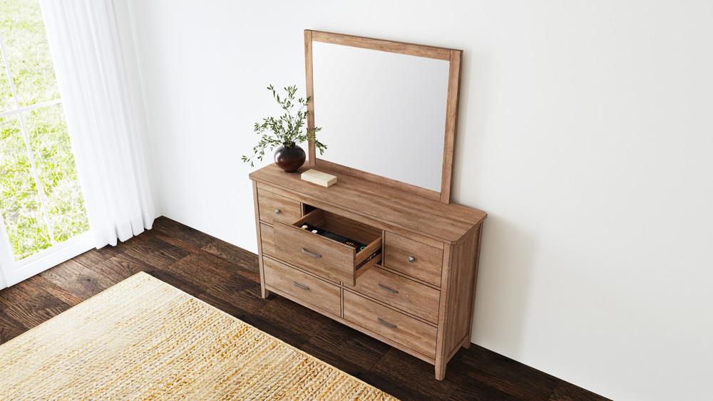 A-America - Geo Heights Dresser & Mirror in Butterscotch - GEOBT5552 veiw 7