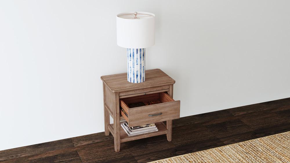 A-America - Geo Heights Nightstand in Butterscotch - GEOBT5750 veiw 7