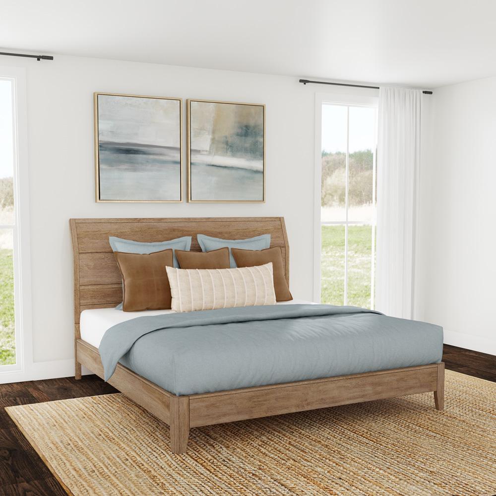 A-America - Geo Heights Queen Panel Bed in Butterscotch - GEOBT5030 veiw 3