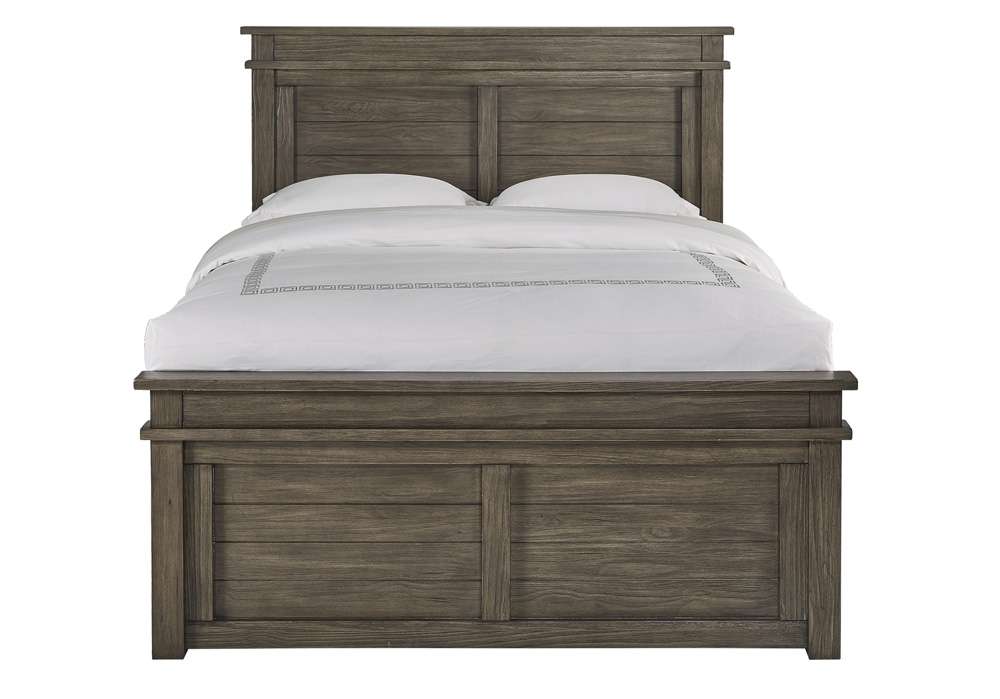 A-America - Glacier Point Queen Captains Bed, Greystone Finish - GLPGR5051 veiw 2