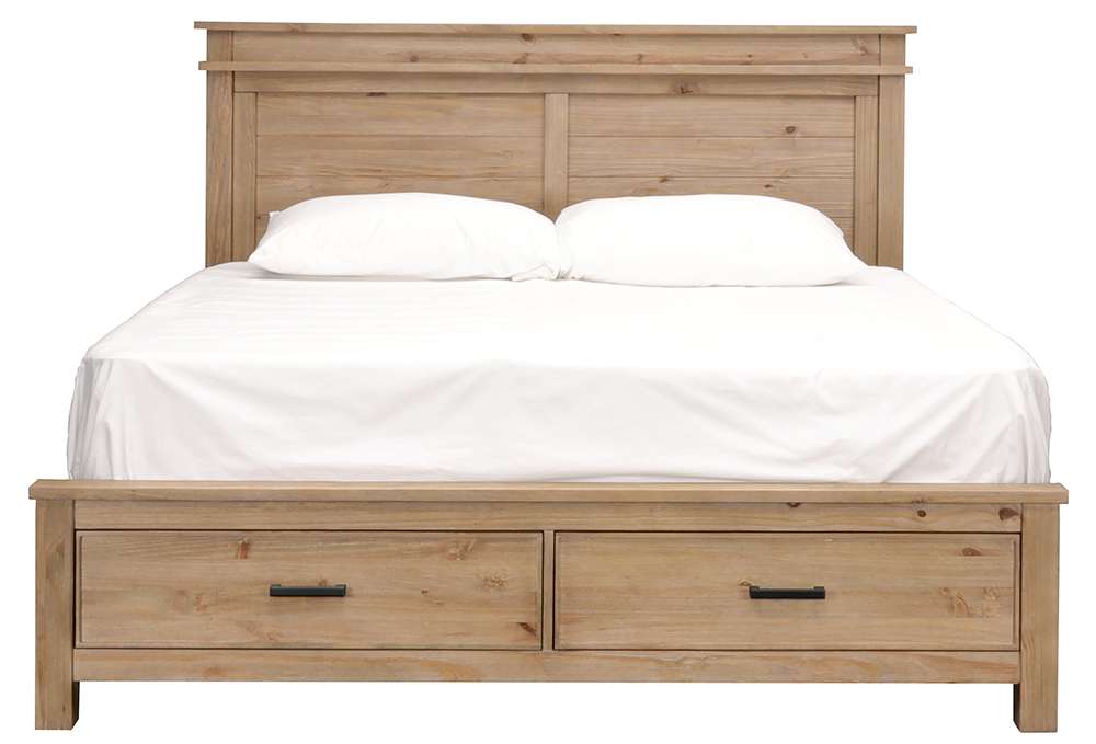 A-America - Glacier Point Queen Storage Bed, Golden Java Finish - GLPGJ5031 veiw 3