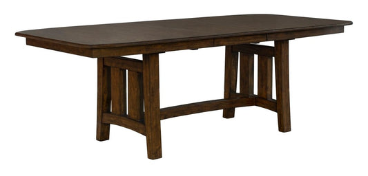 A-America - Henderson 72in - 90in Trestle Table with (1) 18in Butterfly Leaf - HDNMB6310 veiw 1
