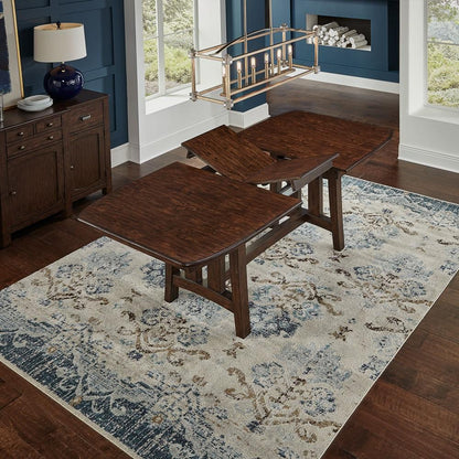 A-America - Henderson 72in - 90in Trestle Table with (1) 18in Butterfly Leaf - HDNMB6310 veiw 3