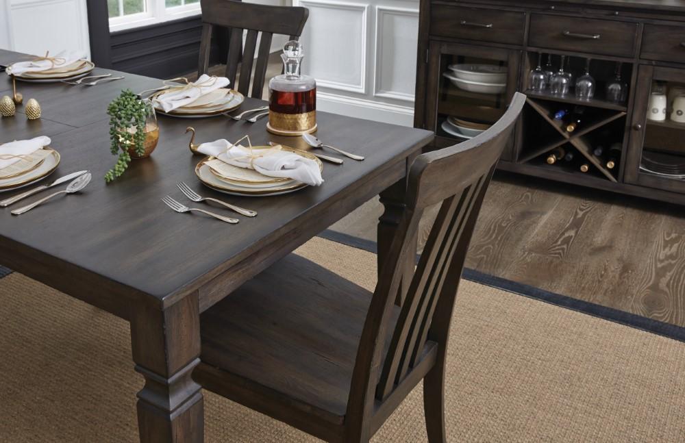 A-America - Kingston 60in - 78in Leg Table with (1) 18in Butterfly Leaf - KIGDG6070 veiw 4
