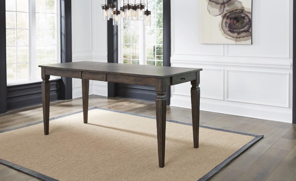 A-America - Kingston 62in - 78in Gather Height Leg Table with (1) 16in Butterfly Leaf - KIGDG6710 veiw 3