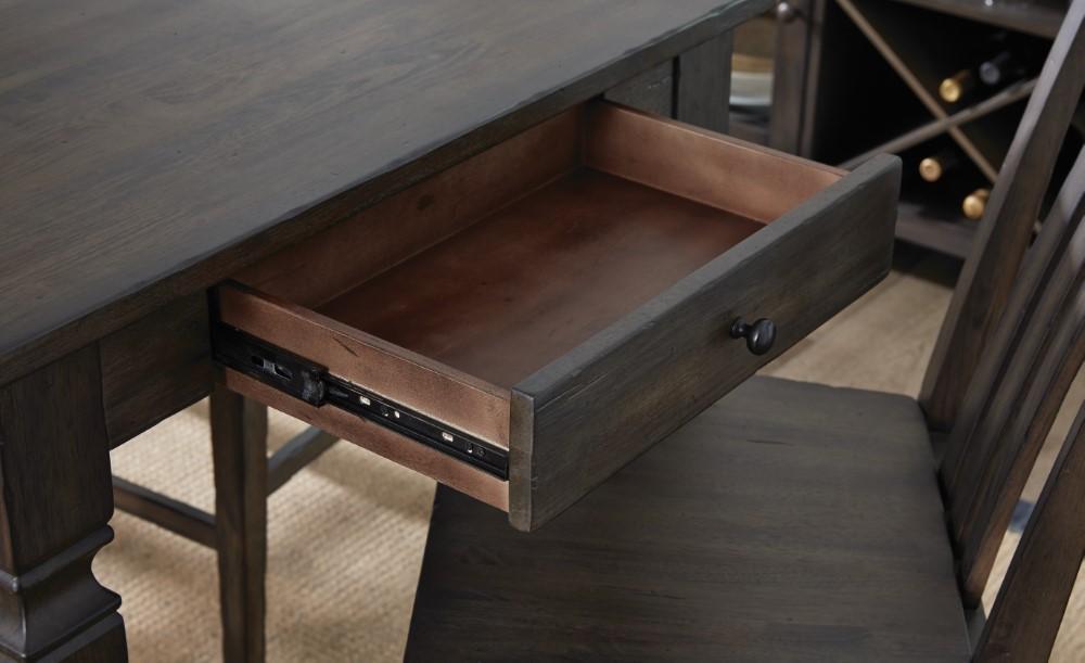 A-America - Kingston 62in - 78in Gather Height Leg Table with (1) 16in Butterfly Leaf - KIGDG6710 veiw 4
