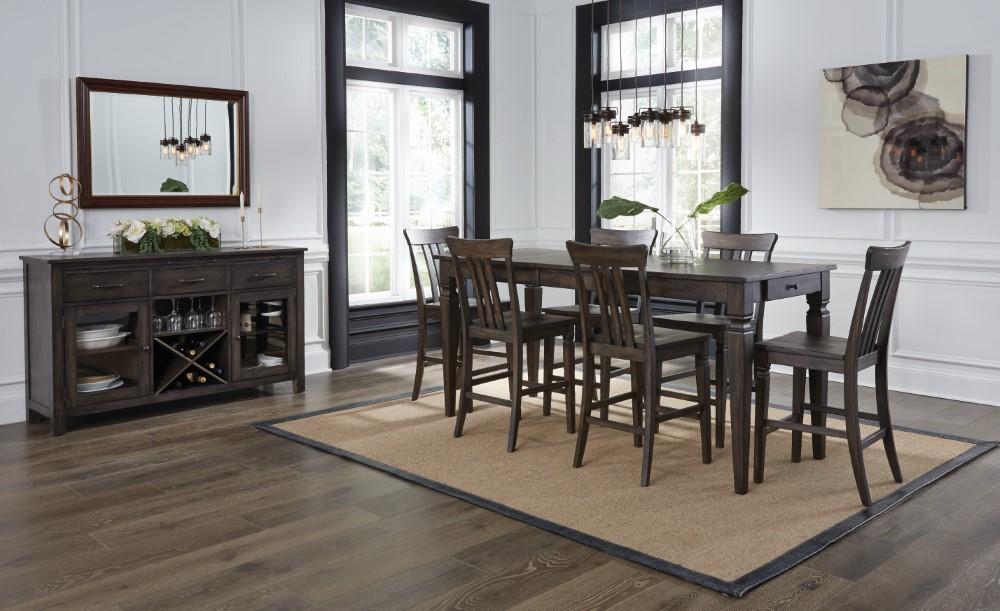 A-America - Kingston 62in - 78in Gather Height Leg Table with (1) 16in Butterfly Leaf - KIGDG6710 veiw 5