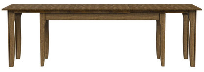 A-America - Leucadia 61.25in-133.25in Three-Leaf Extension Table in Toasted Java - LEUTJ617L veiw 2