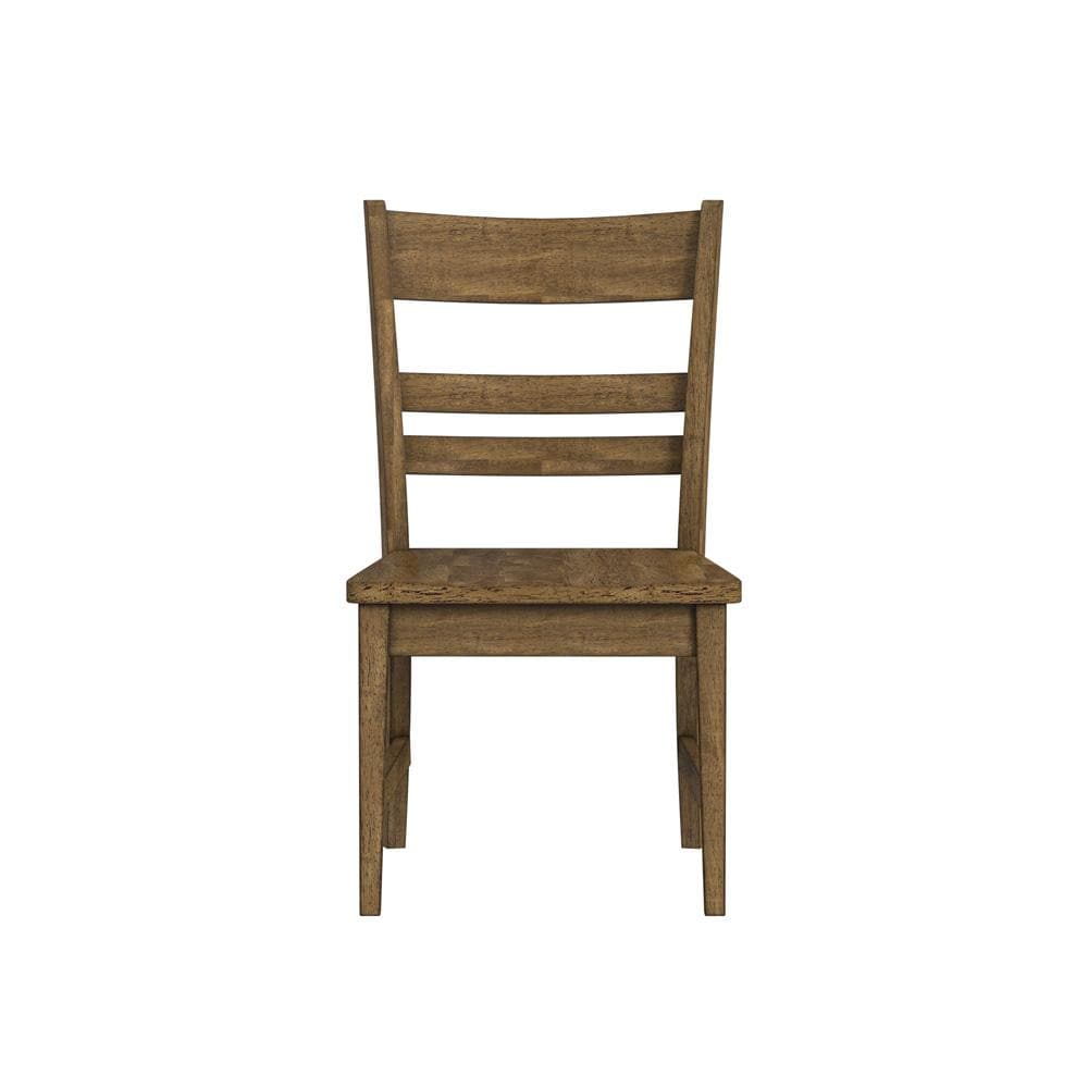 A-America - Leucadia Ladderback Side Chair with Wood Seat (2 pack) in Toasted Java - LEUTJ2552 veiw 2