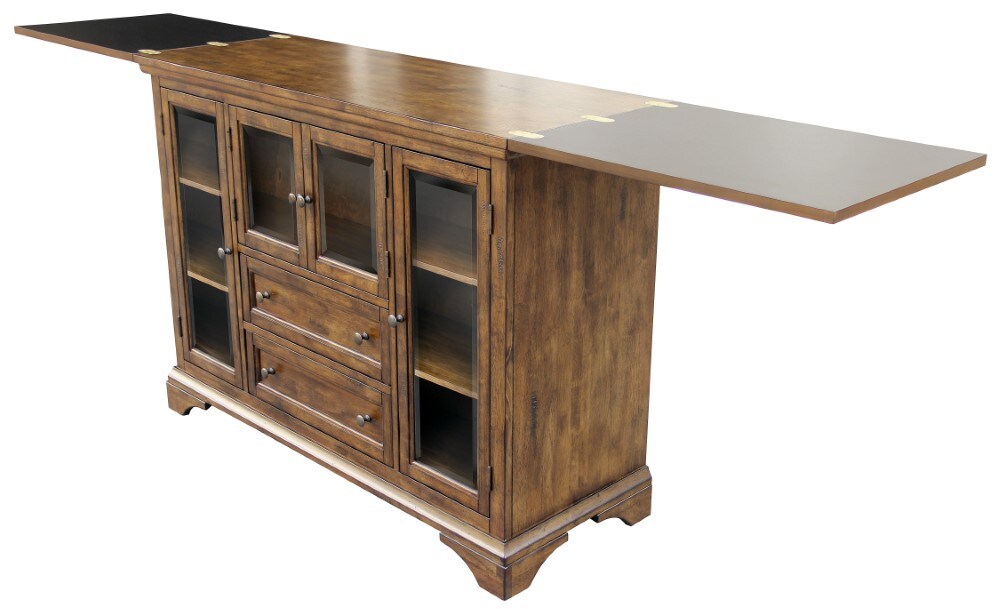 A-America - Mariposa Flip-Top Server in Rustic Whiskey Finish - MRPRW9010 view 3