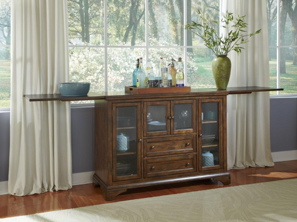 A-America - Mariposa Flip-Top Server in Rustic Whiskey Finish - MRPRW9010 view 5