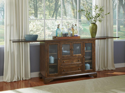 A-America - Mariposa Flip-Top Server in Rustic Whiskey Finish - MRPRW9010 view 5
