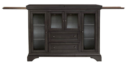 A-America - Mariposa Flip-Top Server in Warm Grey Finish - MRPWG9010 view 1