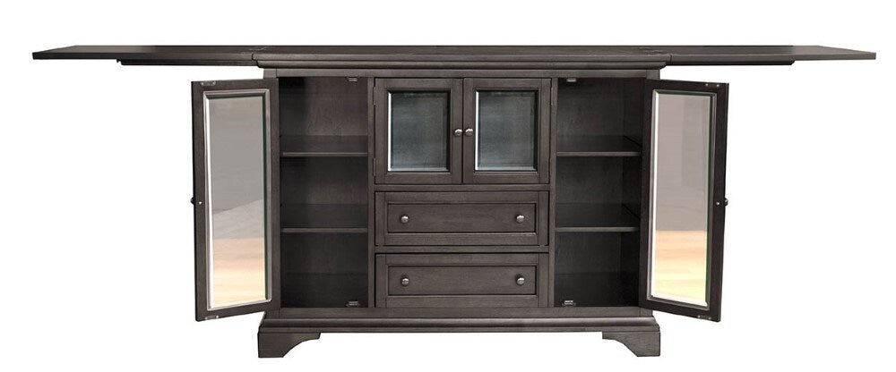 A-America - Mariposa Flip-Top Server in Warm Grey Finish - MRPWG9010 view 4