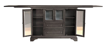 A-America - Mariposa Flip-Top Server in Warm Grey Finish - MRPWG9010 view 4