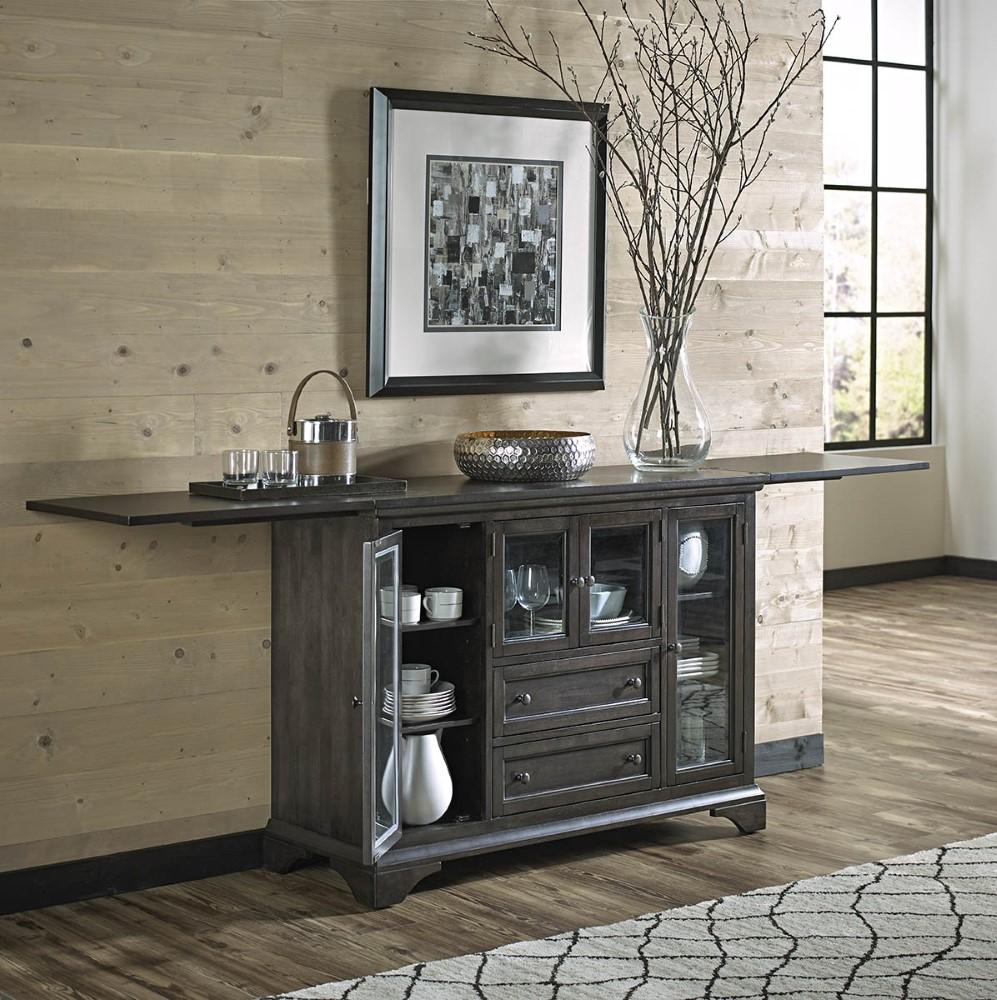 A-America - Mariposa Flip-Top Server in Warm Grey Finish - MRPWG9010 view 5