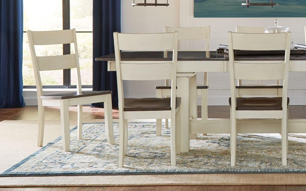 A-America - Mariposa Ladderback Side Chair in Cocoa-Chalk Finish (Set of 2) - MRPCO2552 veiw 2