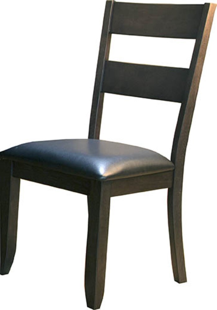 A-America - Mariposa Ladderback Side Chair with Upholstered Seat in Warm Grey Finish (Set of 2) - MRPWG2552 view 1