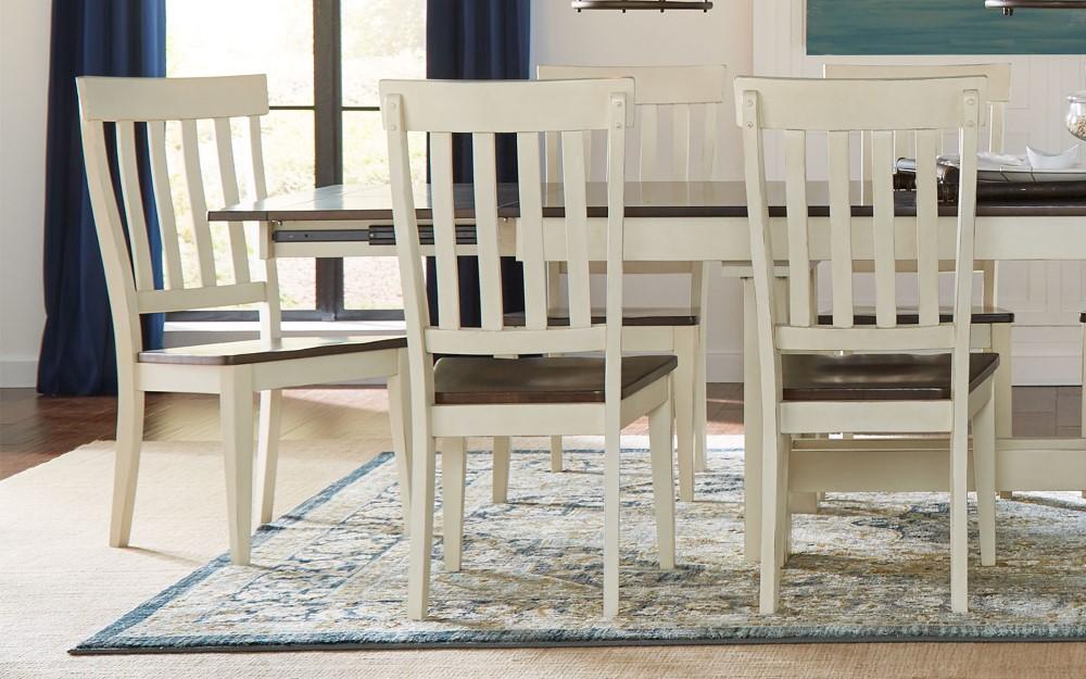 A-America - Mariposa Slatback Side Chair in Cocoa-Chalk Finish (Set of 2) - MRPCO2652 veiw 2