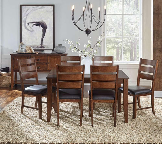 A-America - Mason 54in - 72in Rectangular Leg Table with (1) 18in Butterfly Leaf - MASMA6320 veiw 2