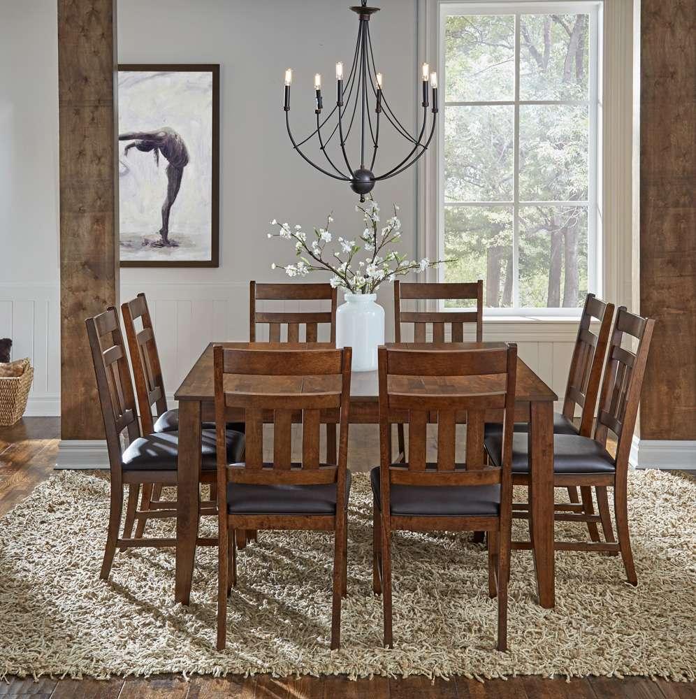 A-America - Mason 54in - 72in Rectangular Leg Table with (1) 18in Butterfly Leaf - MASMA6320 veiw 3