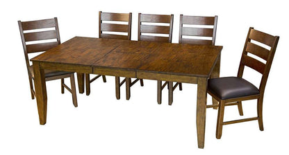 A-America - Mason 54in - 72in Rectangular Leg Table with (1) 18in Butterfly Leaf - MASMA6320 veiw 6