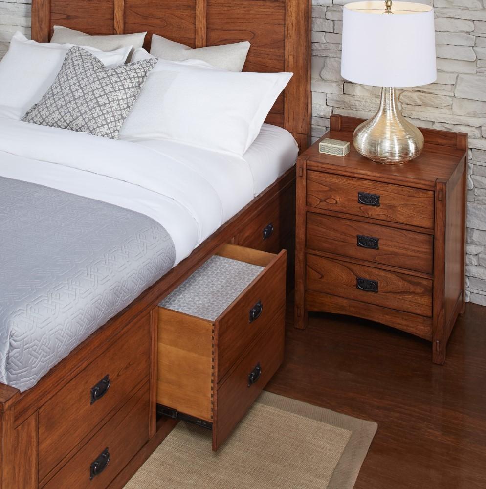 A-America - Mission Hill King Storage Captains Bed - MIHHA5151 veiw 3