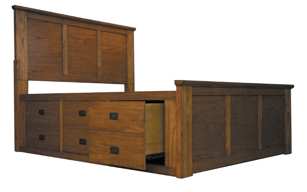 A-America - Mission Hill Queen Storage Captains Bed - MIHHA5051 veiw 2