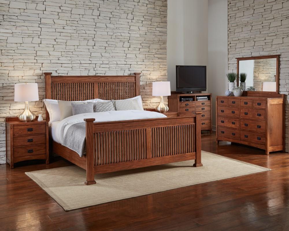 A-America - Mission Hill Queen Slat Bed - MIHHA5040 veiw 2