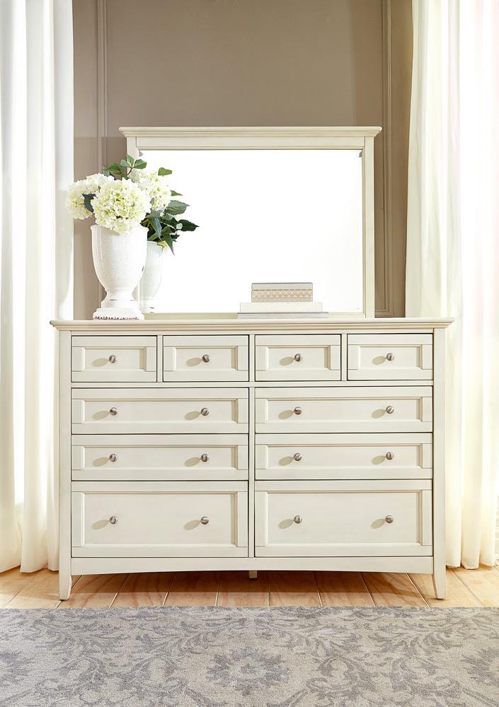 A-America - Northlake Dresser & Mirror in White Linen - NRLWT5552 veiw 1
