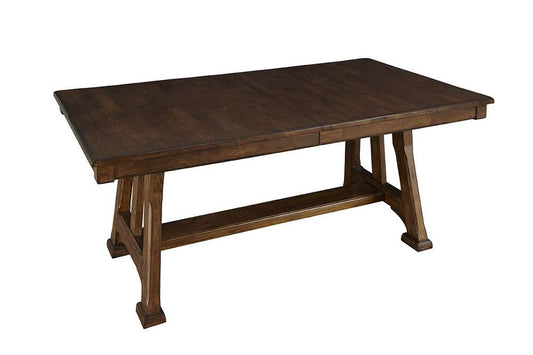 A-America - Ozark 72in - 92in Trestle Table with (1) 20in Butterfly Leaf - OZAMA6320 veiw 1