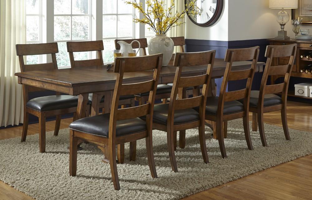 A-America - Ozark Ladderback Side Chair, with Upholstered Seat (Set of 2) - OZAMA2252 veiw 3