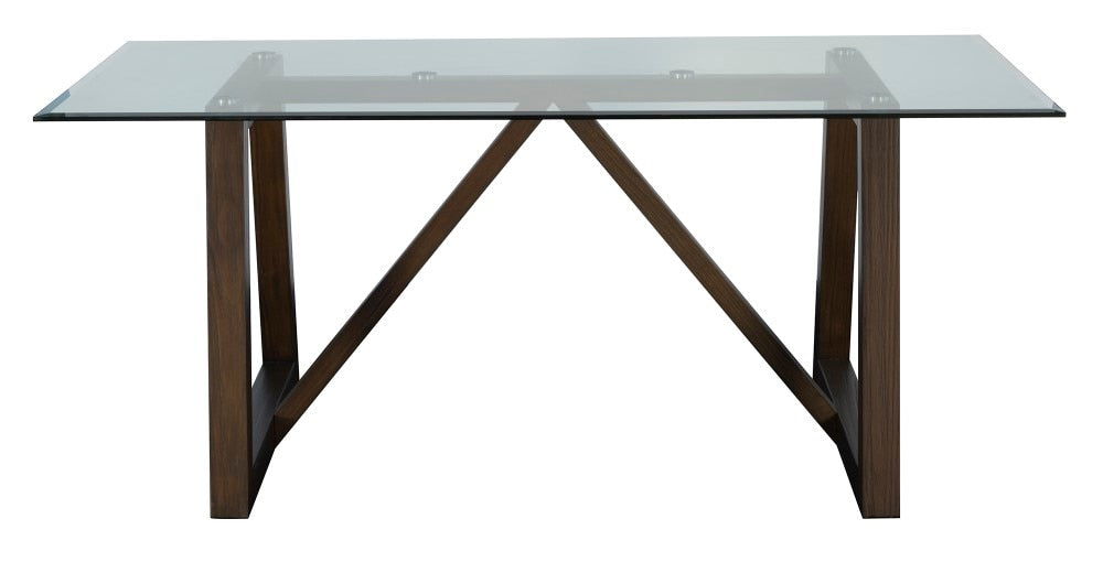 A-America - Palm Canyon 72in Glass Trestle Table - PAMCR6320 veiw 2