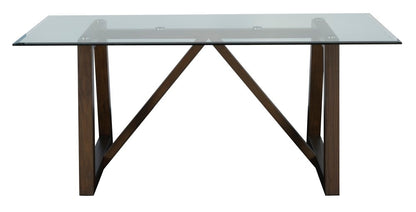 A-America - Palm Canyon 72in Glass Trestle Table - PAMCR6320 veiw 2