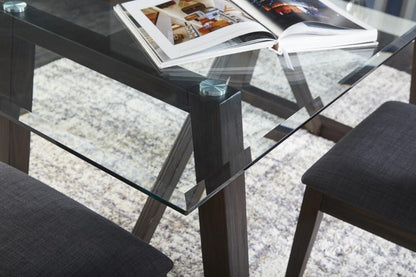 A-America - Palm Canyon 72in Glass Trestle Table - PAMCR6320 veiw 4