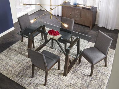 A-America - Palm Canyon 72in Glass Trestle Table - PAMCR6320 veiw 5