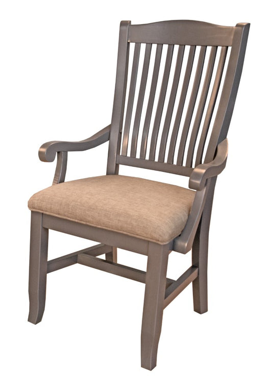 A-America - Port Townsend Slatback Arm Chair with Upholstered Seating (Set of 2) - POTSP246K veiw 1