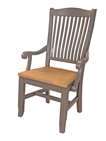 A-America - Port Townsend Slatback Arm Chair with Wood Seating (Set of 2) - POTSP2662 veiw 1