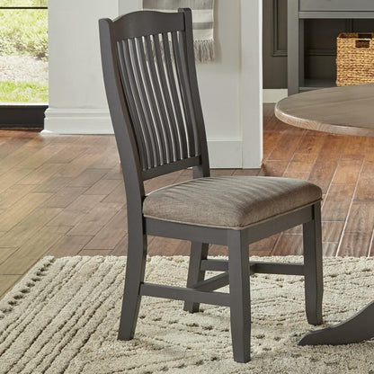 A-America - Port Townsend Slatback Side Chair with Upholstered Seating (Set of 2) - POTSP2452 veiw 2