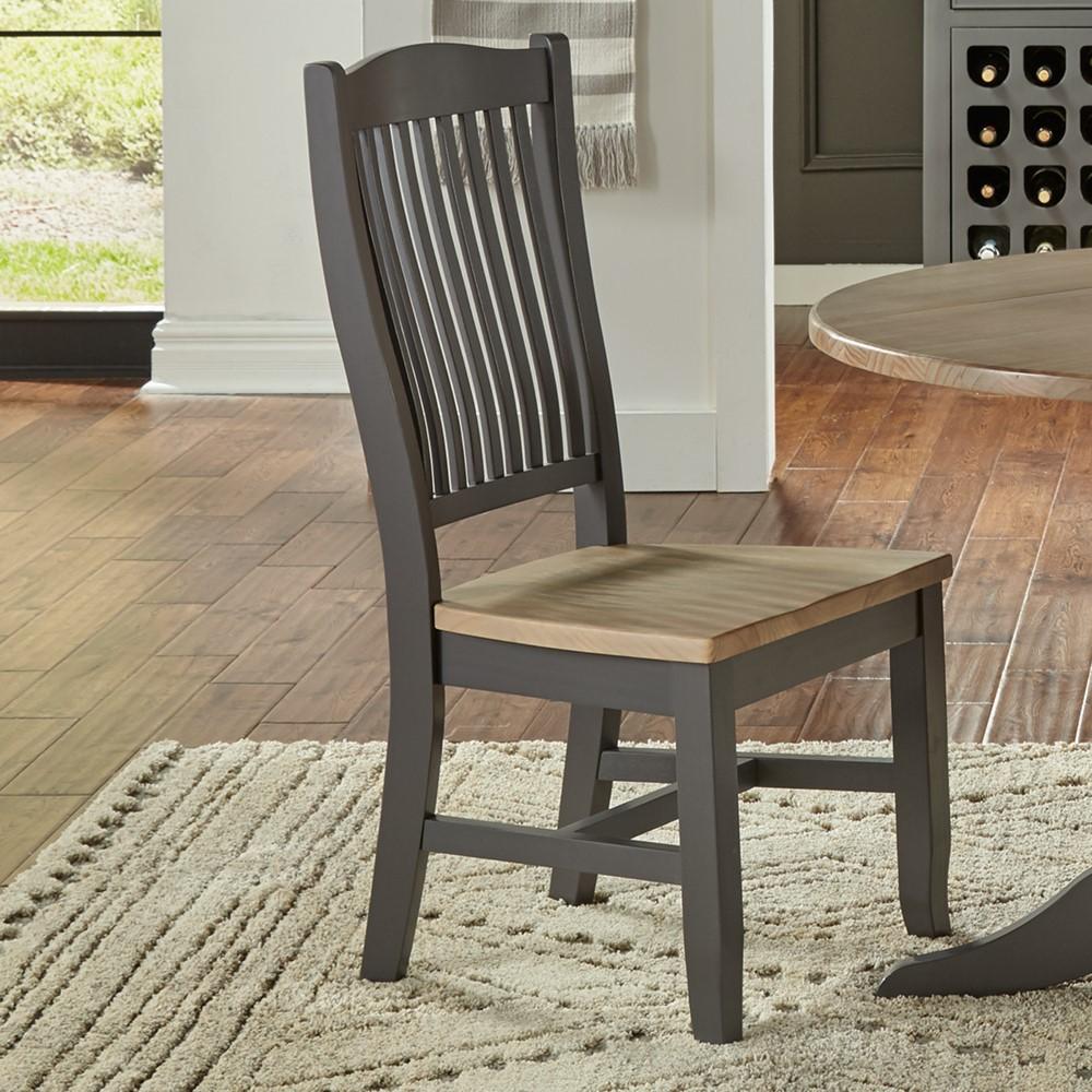 A-America - Port Townsend Slatback Side Chair with Wood Seating (Set of 2) - POTSP2652 veiw 2
