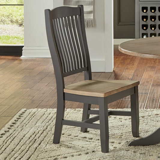 A-America - Port Townsend Slatback Side Chair with Wood Seating (Set of 2) - POTSP2652 veiw 2