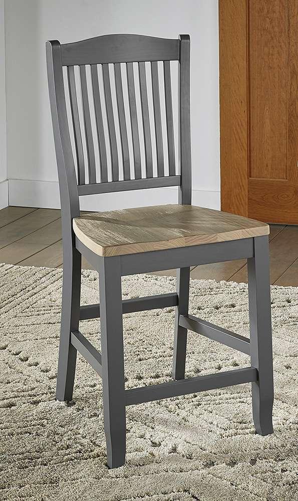 A-America - Port Townsend Slatback Wood Seat Stool - POTSP3652 veiw 1