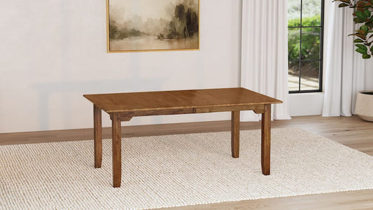 A-America - Silverdale 70" - 90" Leg Table with (1) 20" Self-Storing Butterfly Leaf - SILRU6300 view 2