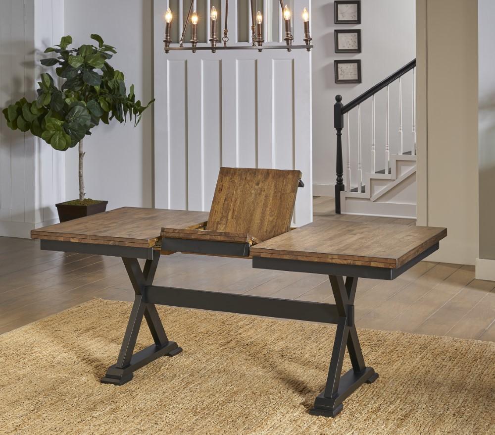 A-America - Stormy Ridge 48in - 63in Oval Extending Dining Table with (1) 15in Table Leaf - STOBL6250 veiw 3